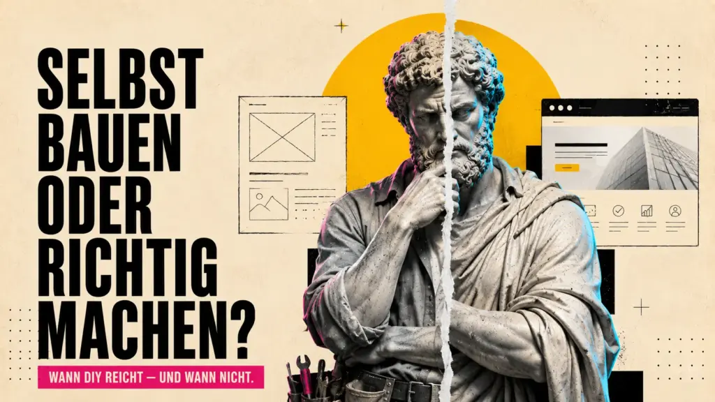 Website selbst bauen oder beauftragen? Wann sich welcher Weg wirklich lohnt